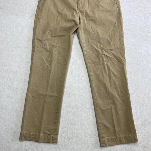 Polo Ralph Lauren Pants Men's 34 Tan Stretch Classic Actual Size 32 x 30.5 - Picture 7 of 8